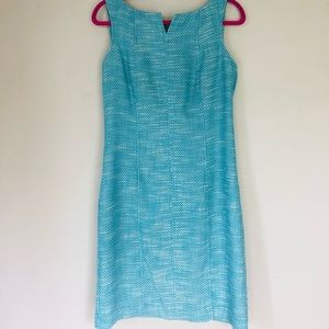 Talbots Blue Shift Dress Sz 10